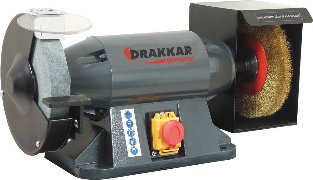 Touret à meuler 230V 900W 200mm 15527 DRAKKAR EQUIPEMENT